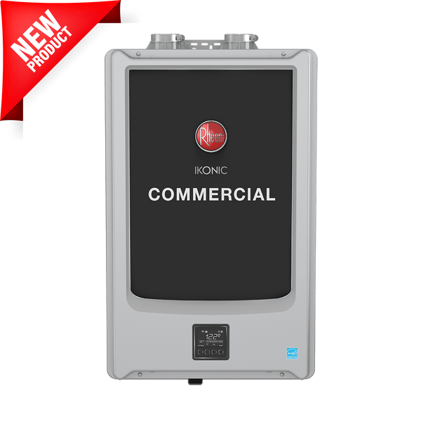Rheem IKONIC COMMERCIAL Tankless Water Heater RTGH-CSR11i 199,000 BTU Super High Efficiency Built-In Recirculation Pump Rheem IKONIC COMMERCIAL Tankless Water Heater RTGH-CSR11i 199,000 BTU Super High Efficiency Built-In Recirculation Pump
