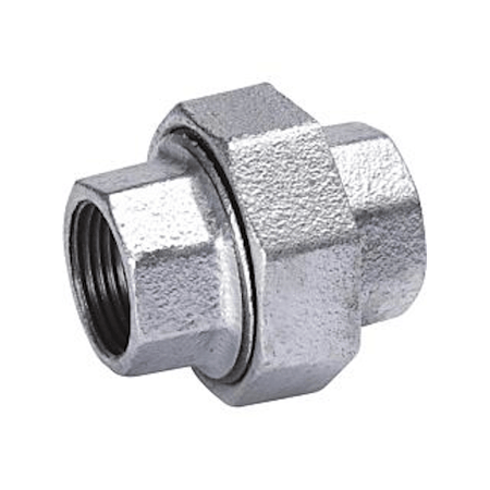 Conector de unión galvanizado - de 1/8" hasta 4"