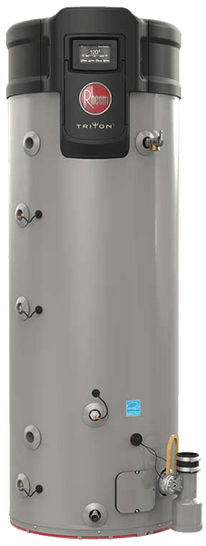 RHEEM GHE50SU-100 Natural Gas Triton Light Duty 50 Gallon Smart Universal 100,000 BTU Commercial Water Heater RHEEM GHE50SU-100 Natural Gas Triton Light Duty 50 Gallon Smart Universal 100,000 BTU Commercial Water Heater