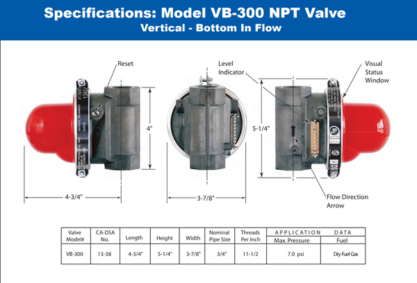Pacific Seismic Products VB-300 3/4 Pacific Seismic Products VB-300 3/4
