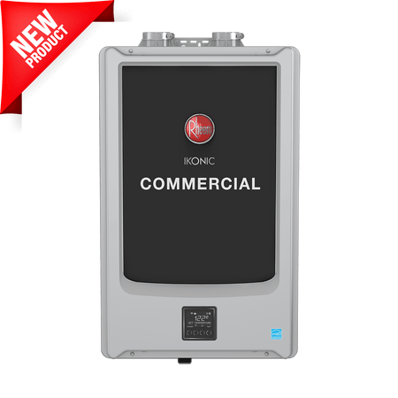Rheem सुपर हाई एफिशिएंसी IKONIC RTGH-SR11i 199,000 BTU टैंकलेस वॉटर हीटर विद रीसर्कुलेशन पंप