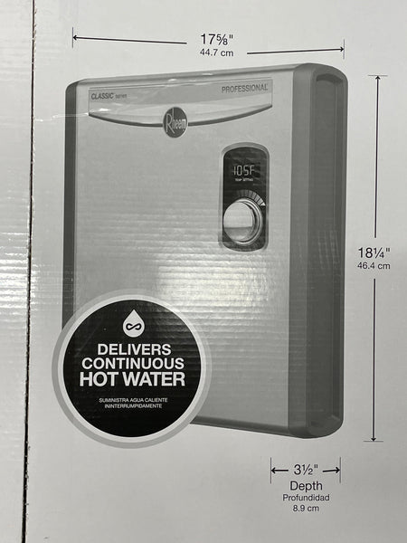 NUEVO CAJA ABIERTA - RHEEM RTEX-24 24kw 240v Calentador de Agua Eléctrico Instantáneo Sin Tanque #3