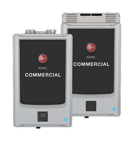 Rheem सुपर हाई एफिशिएंसी IKONIC RTGH-SR11i 199,000 BTU टैंकलेस वॉटर हीटर विद रीसर्कुलेशन पंप