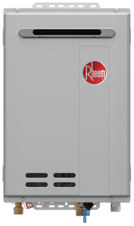 Rheem RTGH-95DVELN-3 अंतर्निर्मित WiFi उच्च दक्षता संकुचन 9.5 GPM टैंकलेस प्राकृतिक गैस जल हीटर 199,900BTU