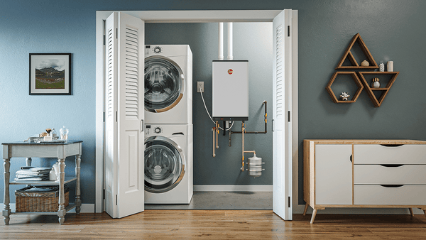 Rheem ThermaForce Super Alta Eficiencia RTGH-L199i 199,000 BTU Calentador de Agua Sin Tanque