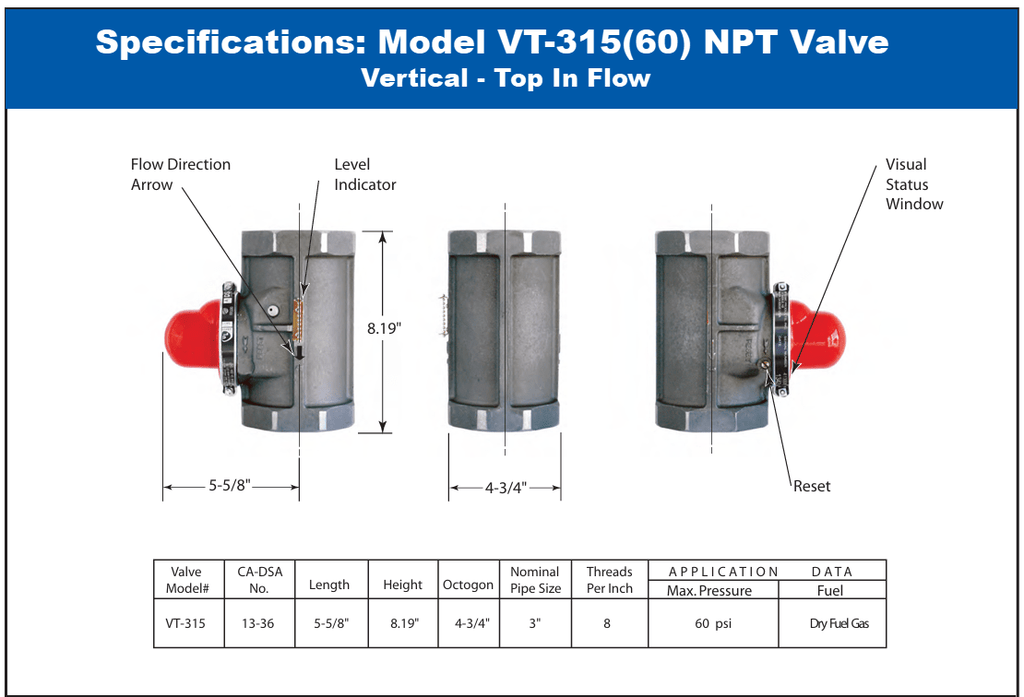 Pacific Seismic Products VT-315 Series 3