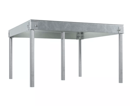 36" بان مياه تجارية من الألمنيوم مستدير مع تصريف جانبي