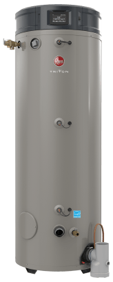 RHEEM GHE100SU-130 Triton SU Base 100 Gallon Intelligent High Efficiency Commercial Gas Water Heater - wholesalewaterheater
